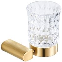 Стакан для зубных щеток CeramaLux Florenzia Золото матовое арт-63102 — фото 1, Стаканы для зубных щеток