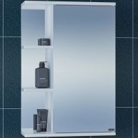 Зеркальный шкаф СанТа Ника 50 R Белый арт-101085 — фото 2, Зеркальные шкафы в ванную