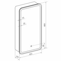 Товар: Зеркальный шкаф Континент Elliott LED 40 L с подсветкой Белый арт-МВК058 - фото 12 Зеркальный шкаф Континент Elliott LED 40 L с подсветкой Белый арт-МВК058 — фото 12, Зеркальные шкафы в ванную