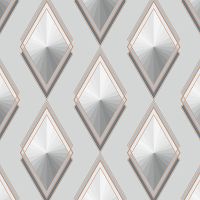 Обои Andrea Rossi Gallinara Винил на флизелине (1,06*10,05) Серый, Ромб арт-54314-5 — фото 1, Обои для стен