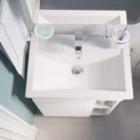 Товар: Тумба под раковину 1MarKa Nuvo 60 Белая глянцевая арт-У76055 - фото 4 Тумба под раковину 1MarKa Nuvo 60 Белая глянцевая арт-У76055 — фото 4, Тумбы под раковину