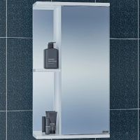 Зеркальный шкаф СанТа Ника 40 R Белый арт-101081 — фото 2, Зеркальные шкафы в ванную