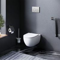 Унитаз AM.PM Awe подвесной с сиденьем Микролифт арт-C111700SC — фото 13, Подвесные унитазы