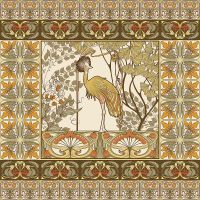 Товар: Фреска Ortograf Arabesque 33456 Фактура флок FLK Флизелин (2*2) Бежевый/Оранжевый, Птицы/Орнамент арт-33456 (флок FLK) - фото 2 Фреска Ortograf Arabesque 33456 Фактура флок FLK Флизелин (2*2) Бежевый/Оранжевый, Птицы/Орнамент арт-33456 (флок FLK) — фото 2, Фрески