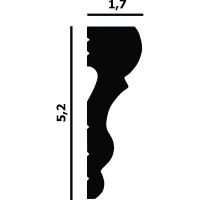 Молдинг Перфект 2000x51x17 мм арт-P58 — фото 2, Молдинги