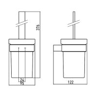 Ершик для унитаза Emco Loft Хром арт-0515 001 00 — фото 5, Ершики для унитаза