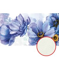 Фреска Ortograf Цветы 33962 Фактура флок FLK Флизелин (4,9*2,7) Голубой, Цветы/Живопись арт-33962 (флок FLK) — фото 1, Фрески