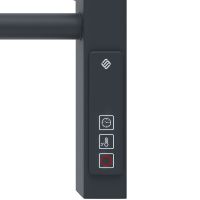 Электрический полотенцесушитель Terminus Горизонт П8 1000х600 с полкой Черный муар арт-4670078543325 — фото 3, Электрические полотенцесушители