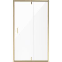 Душевая дверь Niagara Nova 100 профиль Холодное золото стекло прозрачное арт-NG-43-10AG — фото 1, Распашные душевые двери