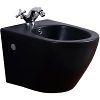 Биде Timo Kulo подвесное Черное матовое арт-TK-404MB — фото 1, Биде подвесные