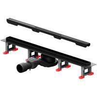 Душевой лоток AM.PM MasterFlow 60 с Черной матовой решеткой Slim line арт-W01SC-S11-060-05BM — фото 2, Душевые лотки