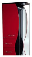 Шкаф пенал Bellezza Рио 50 L Черный Красный арт-4623606022212 — фото 2, Пеналы для ванной комнаты