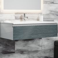 Тумба с раковиной SanVit Авеню-1 75 с фактурой под дерево подвесная Шелк Сталь арт-kavenu175 — фото 1, Тумбы с раковиной