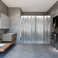 Душевая дверь Vincea Garda 170 профиль Хром стекло шиншилла арт-VDS-1G2170CH — фото 1, Раздвижные душевые двери