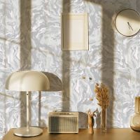 Обои Solo Ice Flame Винил на флизелине (1,06*10) Серый/Розовый/Бежевый, Абстракция/Мрамор арт-SL8586-22 — фото 2, Обои для стен