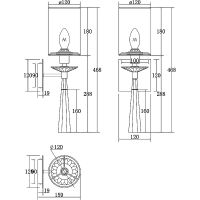 Товар: Настенный светильник Maytoni Neoclassic Bianco Белый Латунь Прозрачный арт-MOD224WL-01BS - фото 7 Настенный светильник Maytoni Neoclassic Bianco Белый Латунь Прозрачный арт-MOD224WL-01BS — фото 7, Бра
