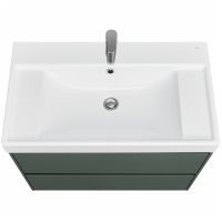 Тумба под раковину Roca Ona 80 подвесная Зеленая матовая арт-A857630513 — фото 4, Тумбы под раковину