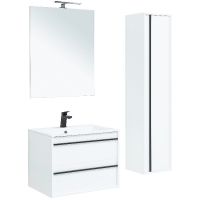 Тумба под раковину Aquanet Lino 70 подвесная Белая матовая арт-253902 — фото 7, Тумбы под раковину