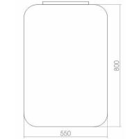 Зеркало Creto Etna 55 с подсветкой с сенсорным выключателем арт-8-550800E — фото 3, Зеркала в ванную комнату