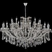 Люстра Crystal Lux Прозрачная Хром арт-HOLLYWOOD SP20+10 CHROME — фото 1, Люстры