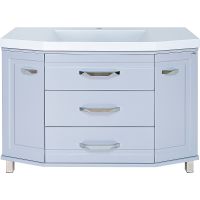 Тумба с раковиной Misty Терра 110 Серая матовая арт-УТ000011434 — фото 1, Тумбы с раковиной