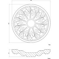 Товар: Розетка потолочная Европласт 193x34x193 мм арт-1.56.010 - фото 3 Розетка потолочная Европласт 193x34x193 мм арт-1.56.010 — фото 3, Розетки потолочные