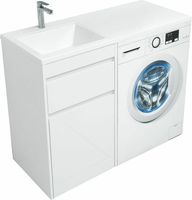 Тумба с раковиной Aquanet Токио 110 L Белая арт-239298 — фото 13, Тумбы с раковиной