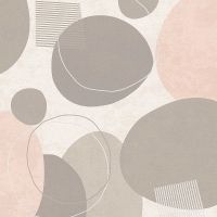 Обои AS Creation Geo Effect Винил на флизелине (0,53*10,05) Розовый/Серый, Геометрия арт-38595-2 — фото 1, Обои для стен