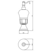 Дозатор для жидкого мыла Migliore Provance Золото арт-17689 — фото 7, Дозаторы