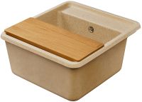 Кухонная мойка Aquaton Беллис 57 Песочная арт-1A724932BS220 — фото 4, Кухонные мойки