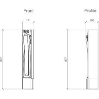 Элемент камина Европласт 171x877x180 мм арт-1.64.002 — фото 2, Колонны