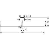 Верхний душ Hansgrohe Rainfinity Белый матовый арт-26231700 — фото 4, Верхние души