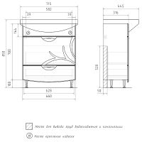 Товар: Тумба под раковину Volna Adel 70.2Y Белая арт-tnADEL70.2Y-01 - фото 9 Тумба под раковину Volna Adel 70.2Y Белая арт-tnADEL70.2Y-01 — фото 9, Тумбы под раковину