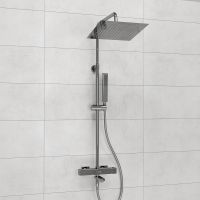 Душевая система WasserKRAFT с термостатом Хром арт-A199.118.103.087.CH Thermo — фото 6, Душевые стойки