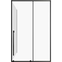 Душевой уголок Allen Brau Fantasy 130x90 профиль Черный матовый стекло прозрачное арт-3.11007.31 + 3.11013.31 — фото 3, Прямоугольные душевые уголки