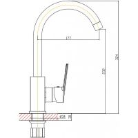 Смеситель для кухни Orange Plito Хром арт-M16-004cr — фото 8, Смесители для кухни