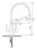 Смеситель для кухни Gappo Черный матовый арт-G4398-16 — фото 10, Смесители для кухни