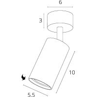 Потолочный светильник Artelamp Aquarius Серый арт-A3216PL-1GY — фото 5, Споты