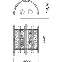 Товар: Настенный светильник Artelamp Alruba Прозрачный Черный арт-A1043AP-2BK - фото 5 Настенный светильник Artelamp Alruba Прозрачный Черный арт-A1043AP-2BK — фото 5, Бра