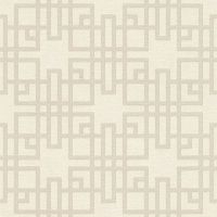 Обои RASCH Kimono Винил на флизелине (0,53*10,05) Белый/Бежевый, Геометрия арт-409239 — фото 1, Обои для стен