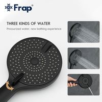 Душевая система Frap H67-6 Черная матовая арт-F2467-6 — фото 7, Душевые стойки