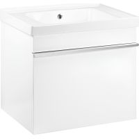 Тумба под раковину Veedi Novel 60 подвесная Белая арт-NVL600T-DR — фото 1, Тумбы под раковину