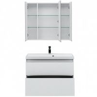 Комплект мебели для ванной Aquanet Гласс 90 подвесной Белый арт-240467 — фото 5, Комплекты мебели для ванной