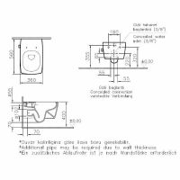 Унитаз биде Vitra Metropole Rim-Ex подвесной без сиденья арт-7672B003-1684 — фото 9, Подвесные унитазы