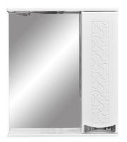 Зеркало со шкафом Stella Polar Ванда 60/С с подсветкой Белое арт-SP-00000199 — фото 4, Зеркальные шкафы в ванную