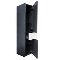 Шкаф пенал Roca Ronda 32 R подвесной Белый глянец Антрацит арт-ZRU9302967 — фото 2, Пеналы для ванной комнаты