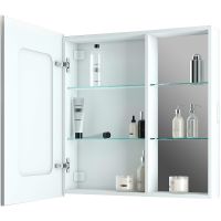 Зеркальный шкаф Bellezza Марта 80 L с подсветкой Белый арт-4646613022013 — фото 3, Зеркальные шкафы в ванную