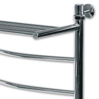 Водяной полотенцесушитель Ника Arc с полкой Хром арт-ЛД ВП 120/50 — фото 2, Водяные полотенцесушители