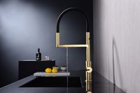 Смеситель для кухни Paulmark Tornado Светлое брашированное золото арт-To213402-SBG — фото 12, Смесители для кухни