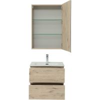 Комплект мебели для ванной Aquanet Алвита New 60 подвесной Дуб веллингтон белый арт-274209 — фото 5, Комплекты мебели для ванной